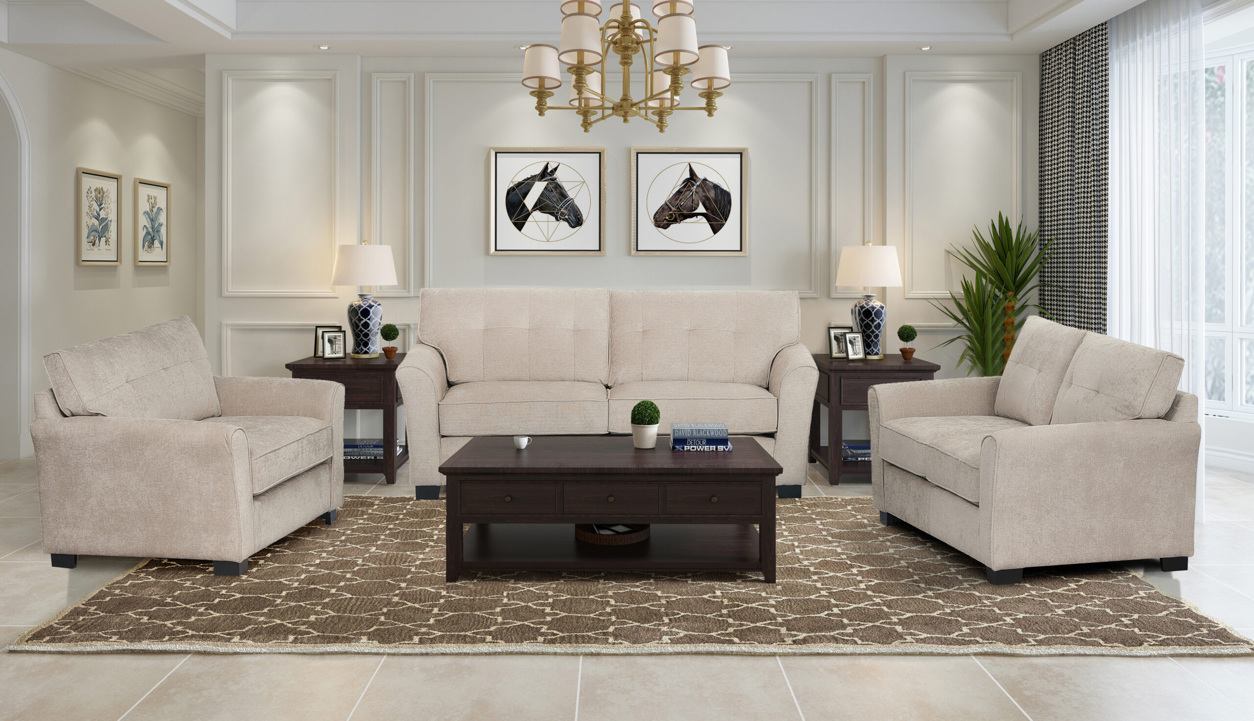 PORTIA 6 SEATER SET